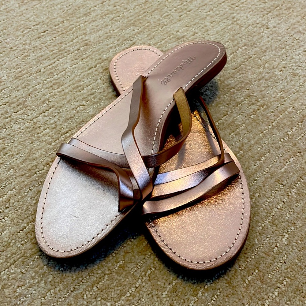 Rose Gold Madewell Sandals 9 1/2